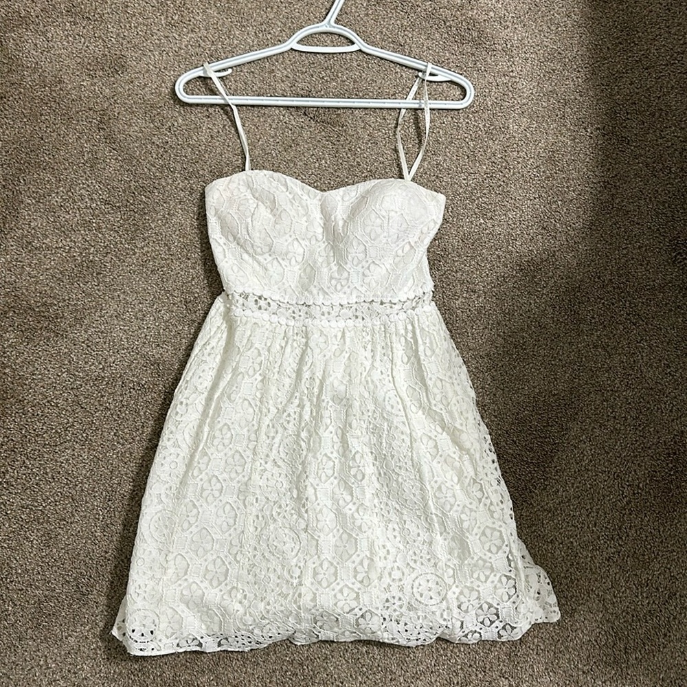 Lilly Pulitzer white strapless dress size S